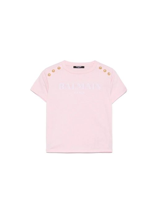 T-shirt, bambina, logata. BALMAIN | BW8A21 Z0116511OR